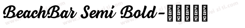 BeachBar Semi Bold字体转换